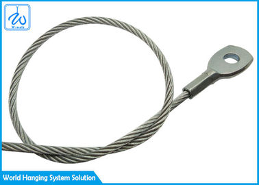 Высокая веревочка провода нержавеющей стали кабеля 4мм безопасности весны расширения растяжимой силы с терминалом глаза