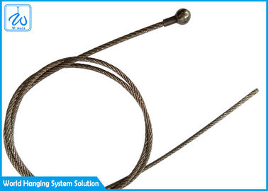 Веревочка провода штуцеров нержавеющей стали низкой цены с хвостовиками стального шарика углерода