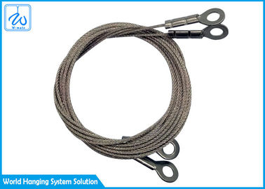 Нержавеющие подъемные стропы веревочки стального провода 1.2mm для системы подвеса
