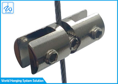 Двойник хомута для кабелей струбцины дисплея и приспособления стеклянный встал на сторону для системы индикации кабеля