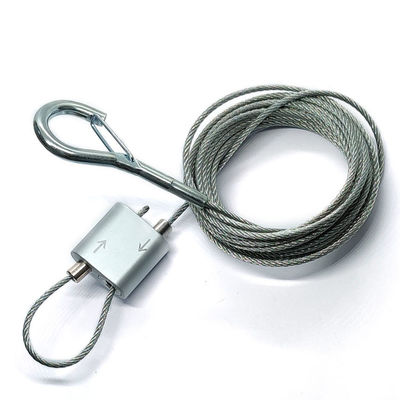 Вися системы провода закрепляя петлей подвесной кабель набора с ясным крюком для смертной казни через повешение