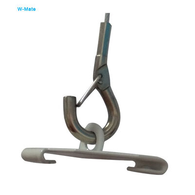 Customized Design White Oblong T-Bar Suspended Ceiling Clips Steel Drop Ceiling Track Accessories