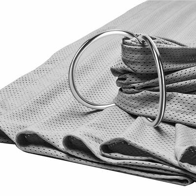 Настраиваемое серебряное алюминиевое кольцо для слинга, внутренний диаметр 3 дюйма, 2 шт. для переноски младенцев