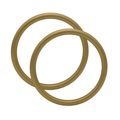 Матовое золотое анодированное покрытие алюминиевых колец для ремня, регулируемые