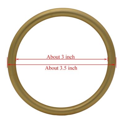 Матовое золотое анодированное покрытие алюминиевых колец для ремня, регулируемые