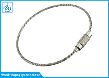 Свяжите проволокой кольцо петли кабеля бирки кольца ключевое, кольцо веревочки провода бирки багажа/одежды ключевое