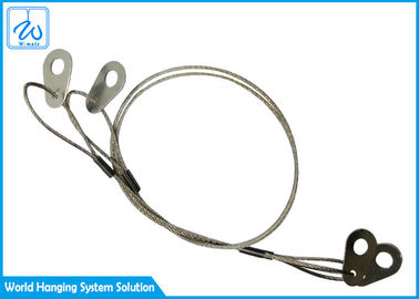 веревочка провода петли кабеля безопасности весны расширения 1.2мм с листом нержавеющей стали