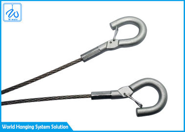 Гальванизированный слинг 2 веревочки стального провода - нога с крюками для корзины смертной казни через повешение завода