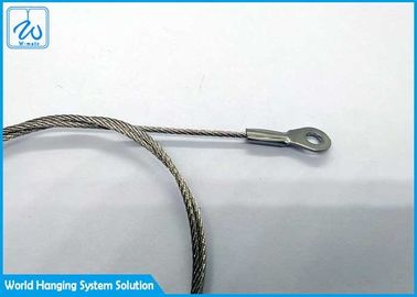 Шнур безопасности со слингом кабеля стали веревочки провода 1.5mm нержавеющей стали амортизатора 7x7
