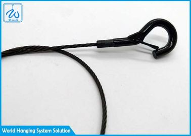 Веревочка провода набора подвеса кабеля с черной пропиткой покрытая для материала Эко талрепа дружелюбного