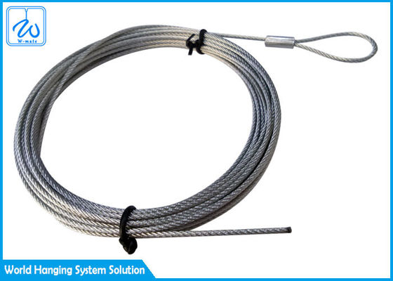Шнур безопасности со слингом кабеля стали веревочки провода 1.5mm нержавеющей стали амортизатора 7x7