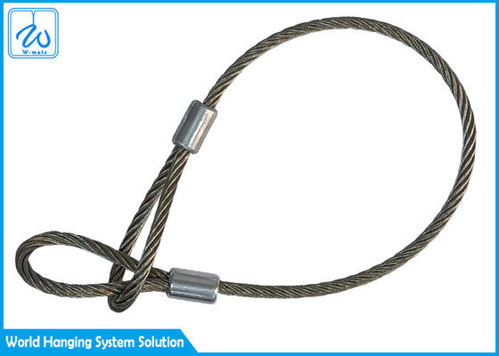 Нержавеющие 316 слинги петли веревочки провода 3mm/кабелей безопасности для света приведенного равенства
