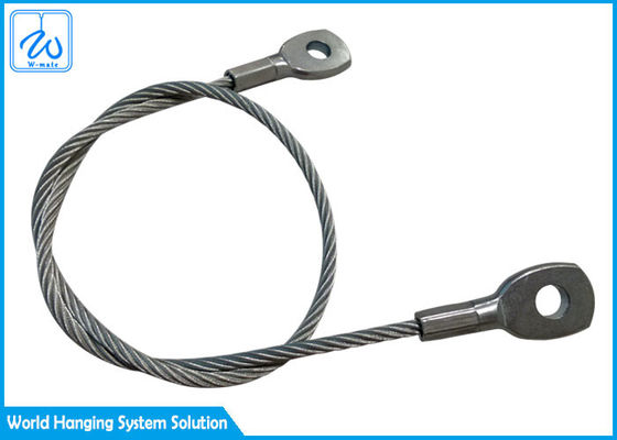 2mm покрытый слинг веревочки провода безопасности глаза нержавеющей стали кабеля безопасности весны расширения PVC
