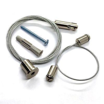 Набор света веревочки стального провода приспосабливая вися с латунным Gripper кабеля