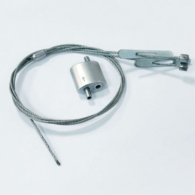 слинг кабеля веревочки провода 7x7 стальной с закрепляя петлей Grippers для системы подвеса