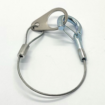 ремень безопасности талрепа веревочки нержавеющего провода 1.2mm с пластиковой кожей