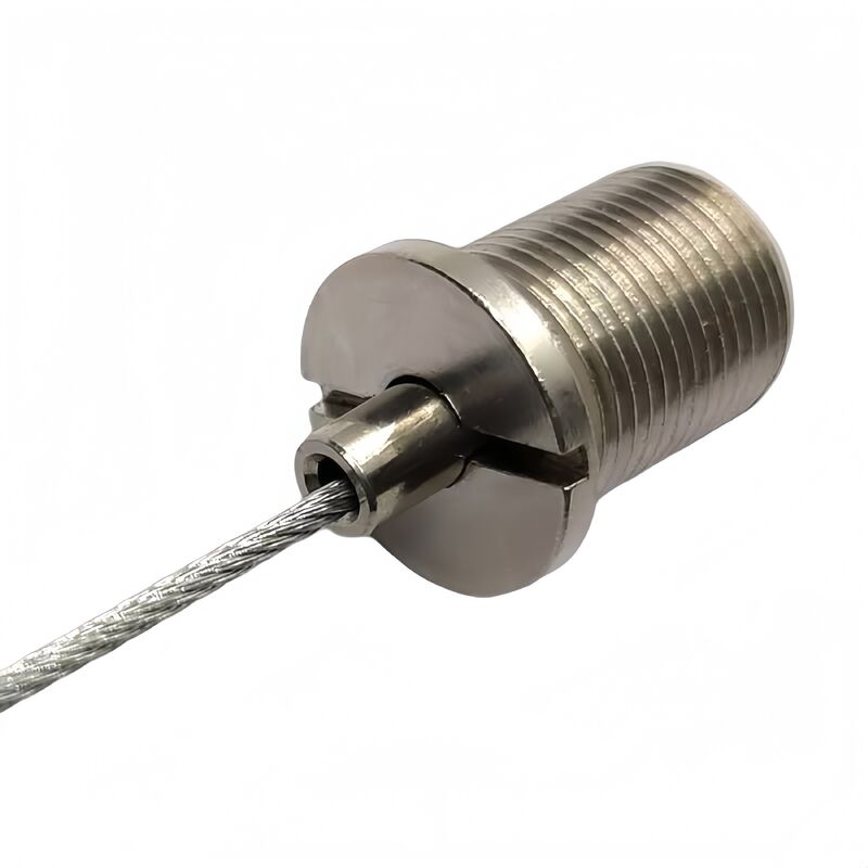 Быстрый медный соединитель с наружной резьбой, захват для кабеля, латунный материал, зажим для стального троса для осветительных аксессуаров