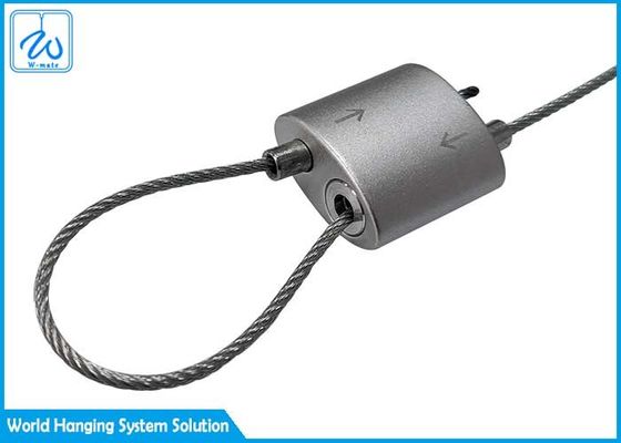 Сделайте петлю в двойных законченных Grippers для 1/16» веревочек провода для дисплеев освещения и галереи