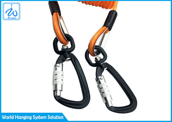 Талреп спиральной пружины талрепа 3m безопасности инструмента с таможней Carabiner